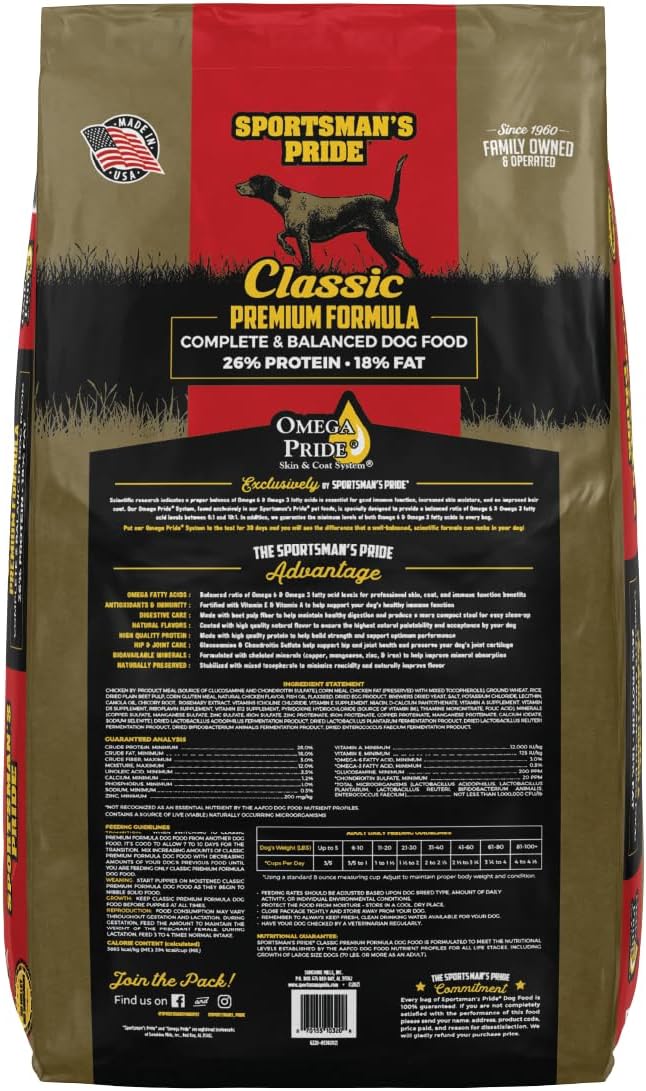 Classic Adult Maintenance Natural Dry Dog Food, 40-lb Bag