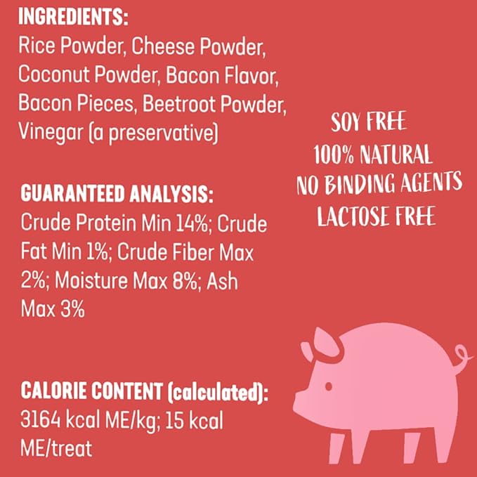 yakyPUFF Himalayan Cheese Treats | Lactose Free | Gluten Free | Grain Free | REAL BACON | USA MADE | For All Breeds | Bacon Flavor Crispy Puffed Treat