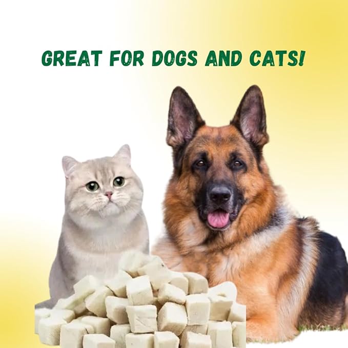 Freeze-Dried Raw Chicken Breast for Cats & Dogs(5 OZ), Delicious and Healthy Freeze-Dried Chicken Breast- Made in The USA - Perfect for Dog and Cat Training Treats, Snacks