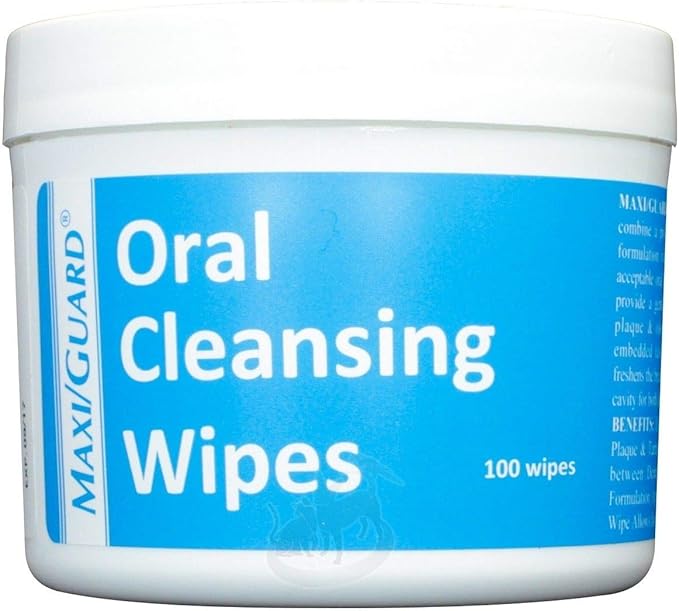 Oral Cleansing Wipes Addison Bio Labs Maxi/Guard for Dogs and Cats 100 ct
