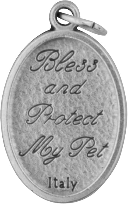 1" Saint Francis of Assisi Pet Medal St. Francis Bless and Protect My Pet | Made in Italy