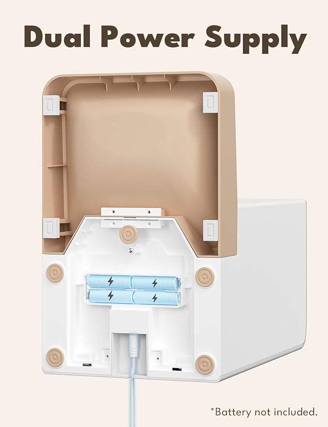 SNOW+ Automatic Cat Feeder, Wi-Fi Enabled Automatic Cat Food Dispenser with APP Control, 4L Automatic Dog Feeder with Dual Power Supply, 1-10 Meal Per Day