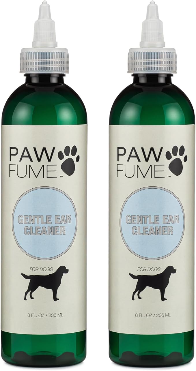 Pawfume Gentle Ear Cleaner for Dogs – Natural Dog Ear Cleaner Solution – Ear Wax Cleaner for Dogs Ear Treatment for Dogs – Dog Ear Wash Ear Cleaning Solution for Dogs – Dog Ear Wash Cleaner, Pack of 2