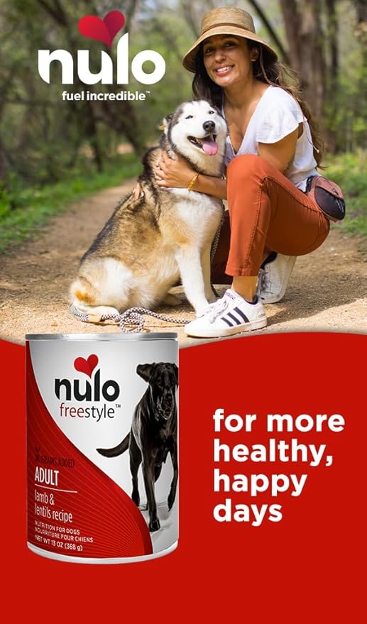 Nulo Grain Free Canned Wet Dog Food (Lamb) - 13 Ounce (Pack of 12)