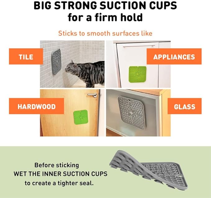 2 Durable Dog Lick Mat w Strong Suction Cups + Collapsible Bowl Bundle | Licking Pad w 4 Different Patterns for Anxious & Bored Pets | Cat Slow Feeder for Peanut Butter & Frozen Treats
