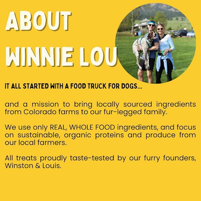 WINNIE LOU Jerky Organic Jerky Dog Treats Made in The USA – Human Grade Dog Treats – Dog Jerky Treats – All Natural Dog Treats – Healthy Dog Treats (Turmeric Bison Jerky)