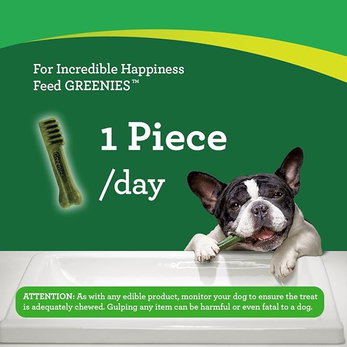 Greenies Original Petite Natural Dental Care Dog Treats, 12 oz. Pack (20 Treats)