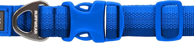 Ruffwear, Front Range Dog Collar, Durable and Comfortable Collar for Everyday Use, Blue Pool, 20"-26"