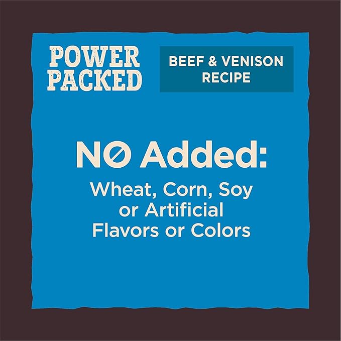 Pure Rewards Natural Grain Free Dog Treats, Soft Jerky Bites, 4-Ounce Bag (Beef & Venison Jerky, (3 Pack) 4-Ounce Bag)