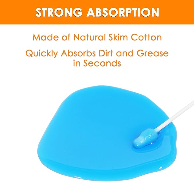 Dog Ear Cleaner - Dog Ear Infection Treatment Gourd-Shaped Swabs, Cotton Buds for Dog Cat Ear Cleaner Tool Cotton Sticks Safer Cleaning of Your Pet's Ears Canal