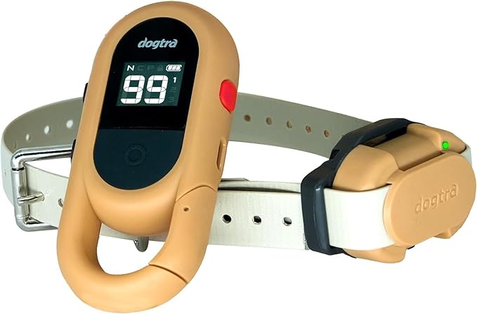 Dogtra CUE easy safe e-collar with Vibration Customizable Waterproof Rechargeable Tan ecollar for Small Medium Large Dogs Remote Training Collar (2nd Generation)