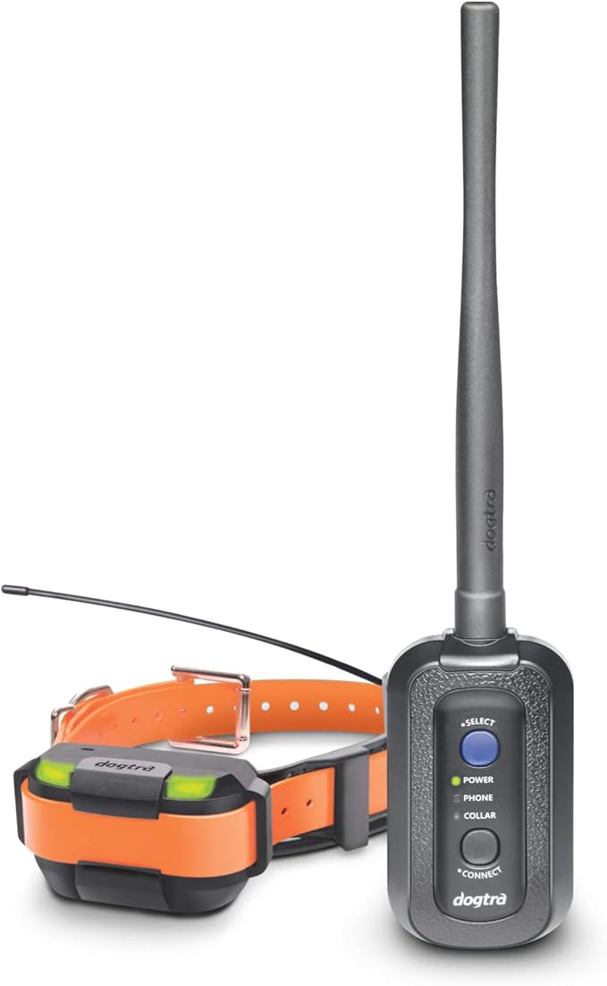 Dogtra Pathfinder Mini GPS Electronic Dog Training Collar for Small to Medium Dogs - 4-Mile range, 100 Levels Nick and Constant Stimulation, Tone, Waterproof, Expandable to 21 dogs, w/PetsTEK