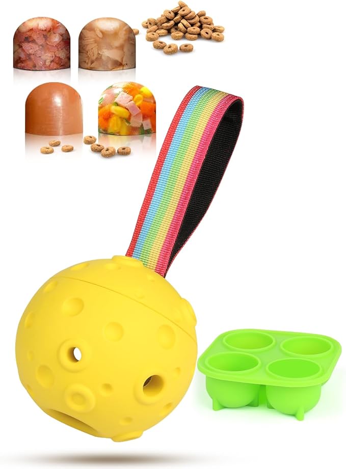 Dog Interactive Toys for Boredom, Dog Treat Ball Puppy Toys to Keep Them Busy, Frozen Fillable Dog Toys, Enrichment Toys for Small Dogs, Mentally Stimulating Toys for Dogs 3.5"