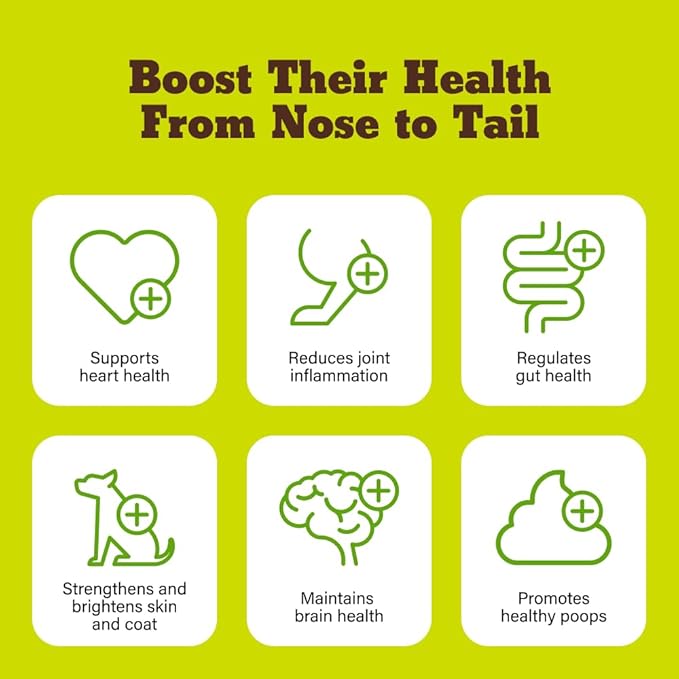 Heart Health for Dogs, Fiber Supplement for Digestive Health, Heart Health & Gut Health, Coat & Joint Health, Made in USA, Only Two Natural Ingredients, 1 Pack