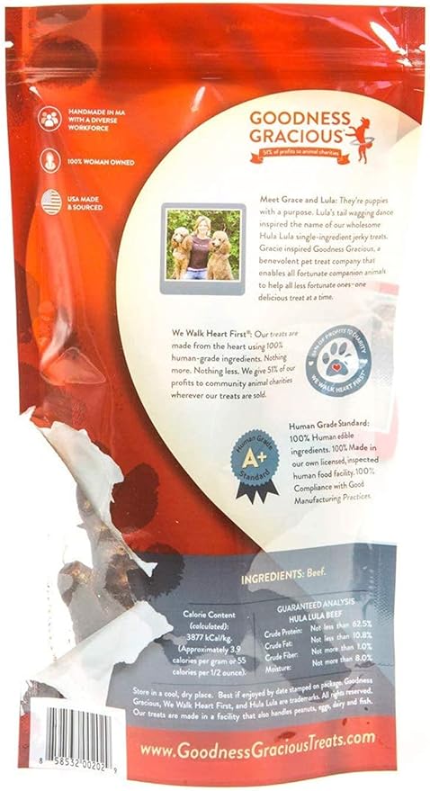 Goodness Gracious Human Grade Hula Lula Jerky for Dogs