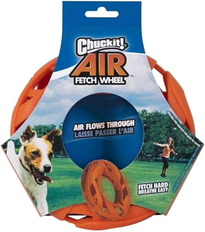 Chuckit Air Fetch Wheel Doy Toy, Orange