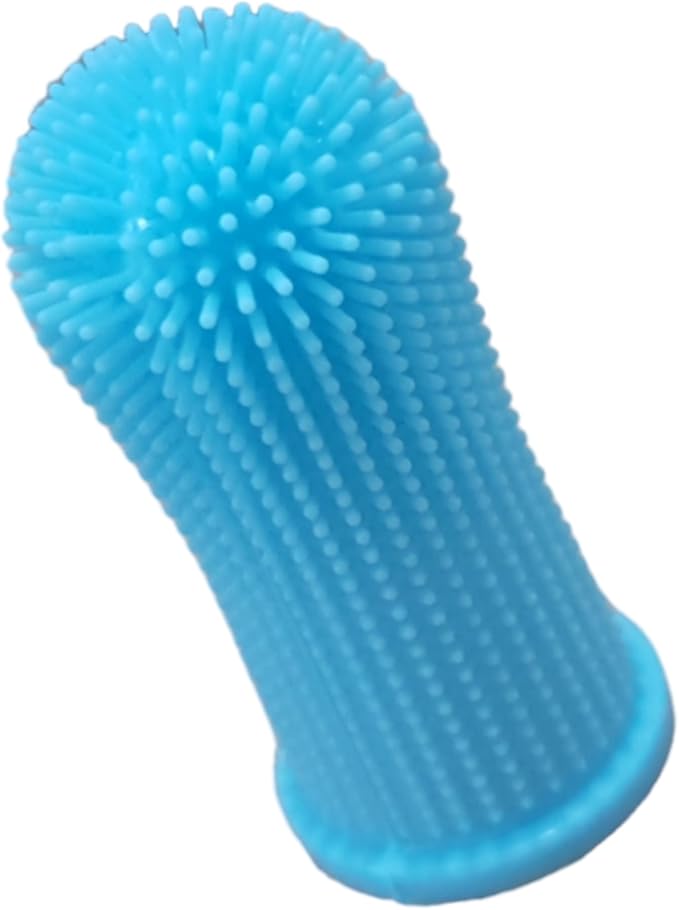 Dog Toothbrush Tooth Brushing Kit, Finger for Teeth Cleaning & Dog Dental Care, Cat Dogs Small Breed, Medium Large Dogs, Cleaning & Care, 4 Packs - Ergonomic with Surround Bristles