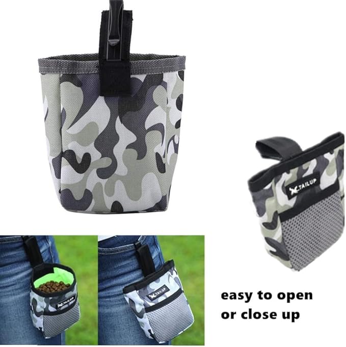 2PCS Dog Treat Pouch Portable Treat Pouch Easily Carries Pet Snack Bag Dog Training Reward Pouch Snack Bait Bag Food Snack Storage Holder for Puppy Training Walking