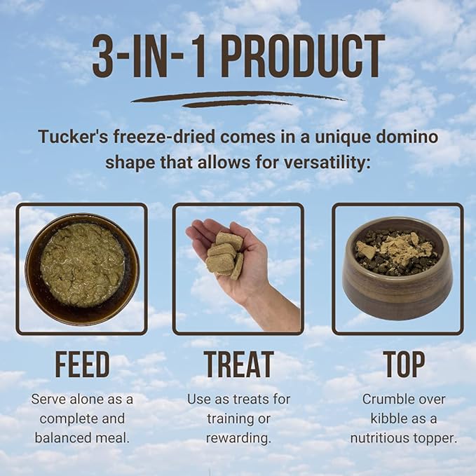 Tucker's Raw Frozen Freeze Dried Raw Dog Food, Salmon & Pumpkin Formula 12oz