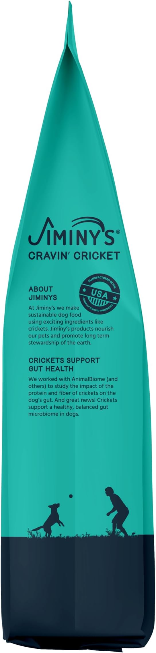 Jiminy's Cravin' Cricket Dry Dog Food, Hypoallergenic, Sensitive Stomach, 10lb Bag (Pack of 1)