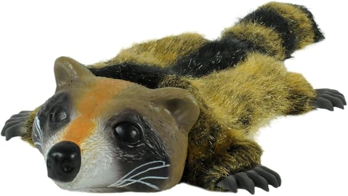 Hyper Pet Real Skinz Raccoon Plush Dog Toy