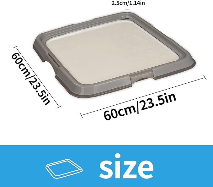 PAWISE Puppy Pads/Dog Pads Holder,Pee Pad Holder,Puppy Pad Holder,Dog Potty Tray for Dog Training for Puppies,Dogs & Cats 23.6 x 23.6 inch
