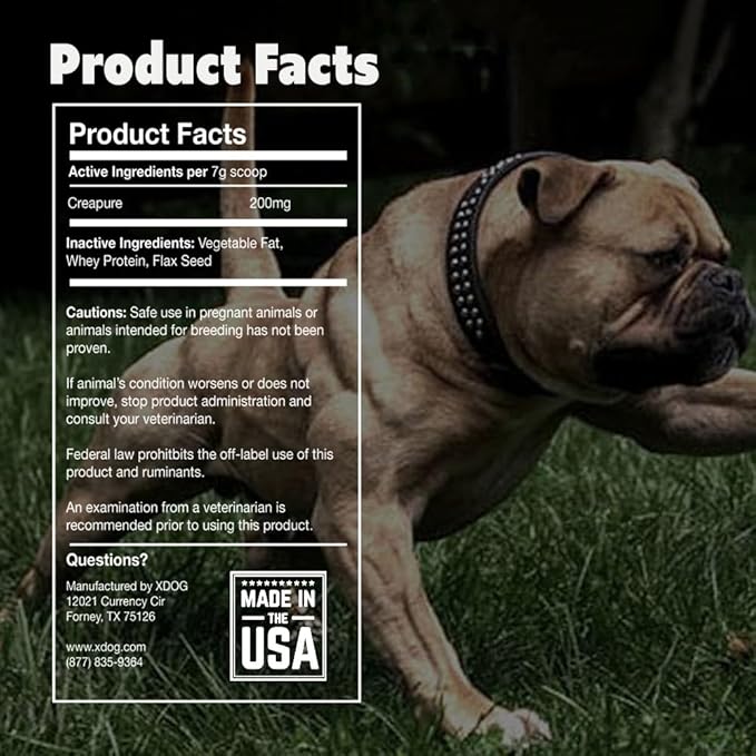Gains - Mass Weight Gainer for Dogs, Whey Protein, Flax Seed (for Bull Breeds, Pit Bulls, Bullies) Increase Healthy Natural Weight, Made in The USA (90 Servings)