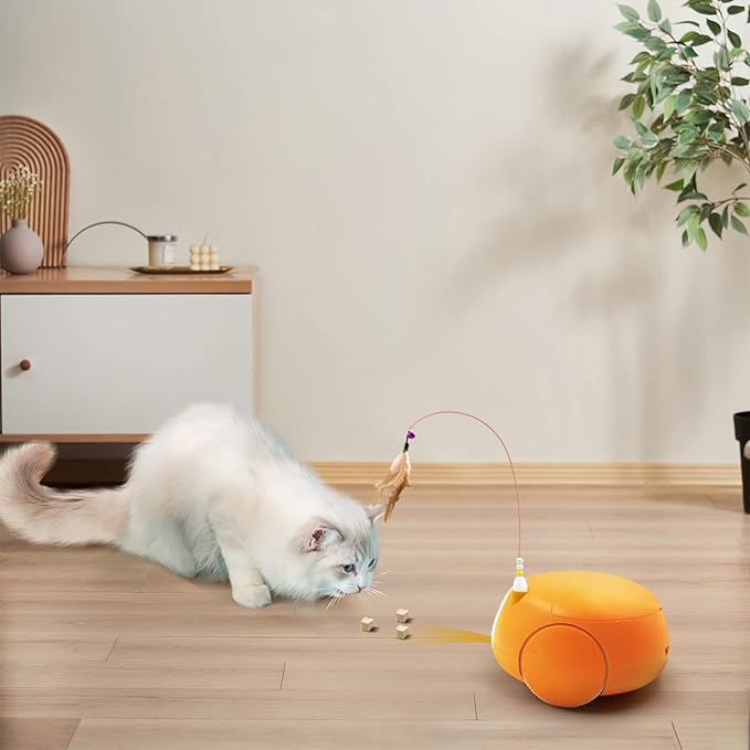 Pet Camera Treat Dispenser, Automatic Cat Feeders with Camera, Automatic Pet Feeder for Cats and Small Dogs with Night Vision Two Way Audio and Video (Support 2.4GHz Wi-Fi only, No Suscription Fee)