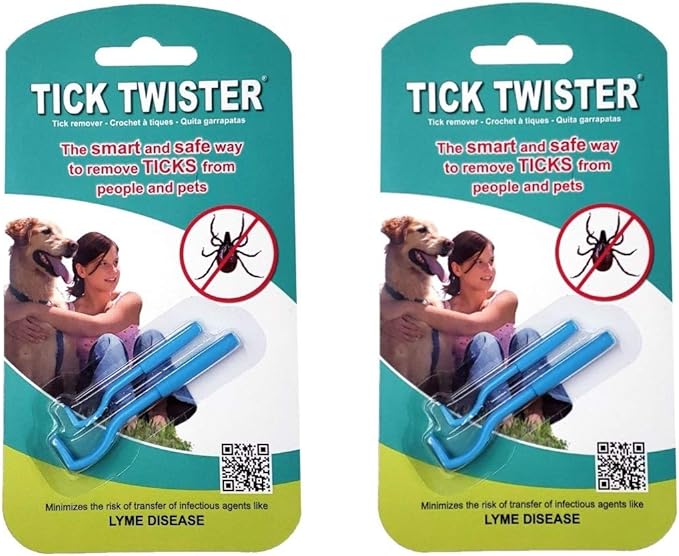 00100-B, Blue, Double Tick Remover Small and Large, Two Sets, 2