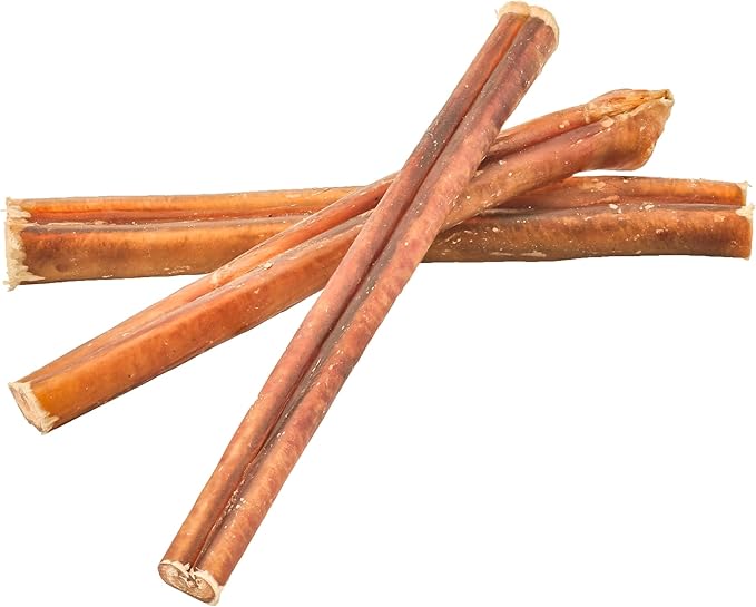 Best Bully Sticks 6 Inch Odor Free Bully Sticks for Dogs, 20 Pack, Bulk Bag 100% Natural, Grass-Fed Beef, Digestible Bully Bones, Grain and Rawhide Free, Odorless Dog Bully Sticks for Large Dogs