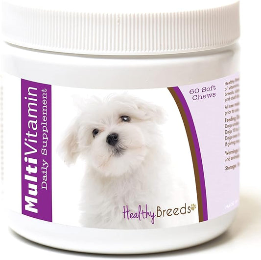 Healthy Breeds Maltese Multi-Vitamin Soft Chews 60 Count