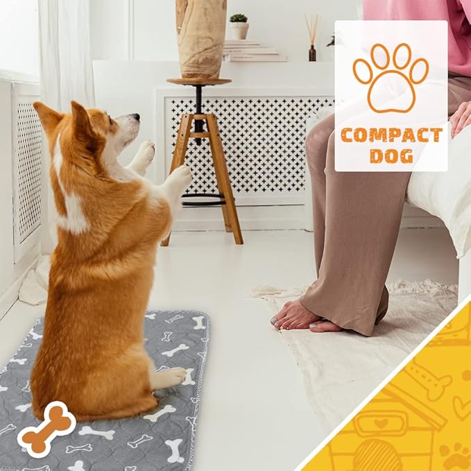 2pack Washable Pee Pads for Dogs, 41×36 Inch Reusable Dog Pads, Non Slip Puppy Pads with Urine Absorption, Reusable Puppy Pads for Whelping, Potty, Training, Playpen