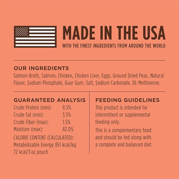 Nature's Variety Instinct Healthy Cravings Grain Free Real Salmon Recipe Natural Wet Dog Food Topper, 3 Ounce (Pack of 24)