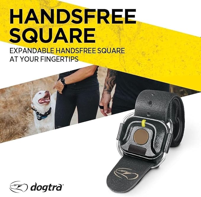 Dogtra HANDSFREE Square Expandable Remote Dog Training Device for Discreet Control Ergonomic Compatible with HANDSFREE Plus Models