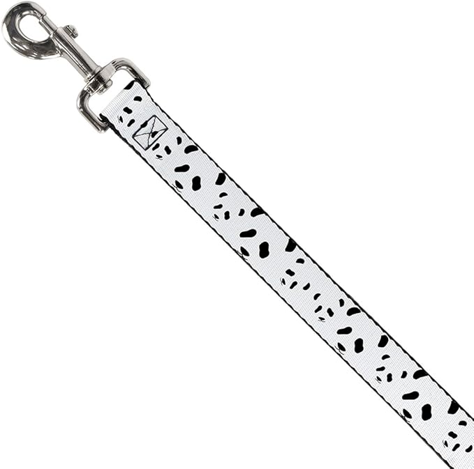 Buckle-Down Pet Leash - Panda Bear Spots - 4 Feet Long - 1" Wide