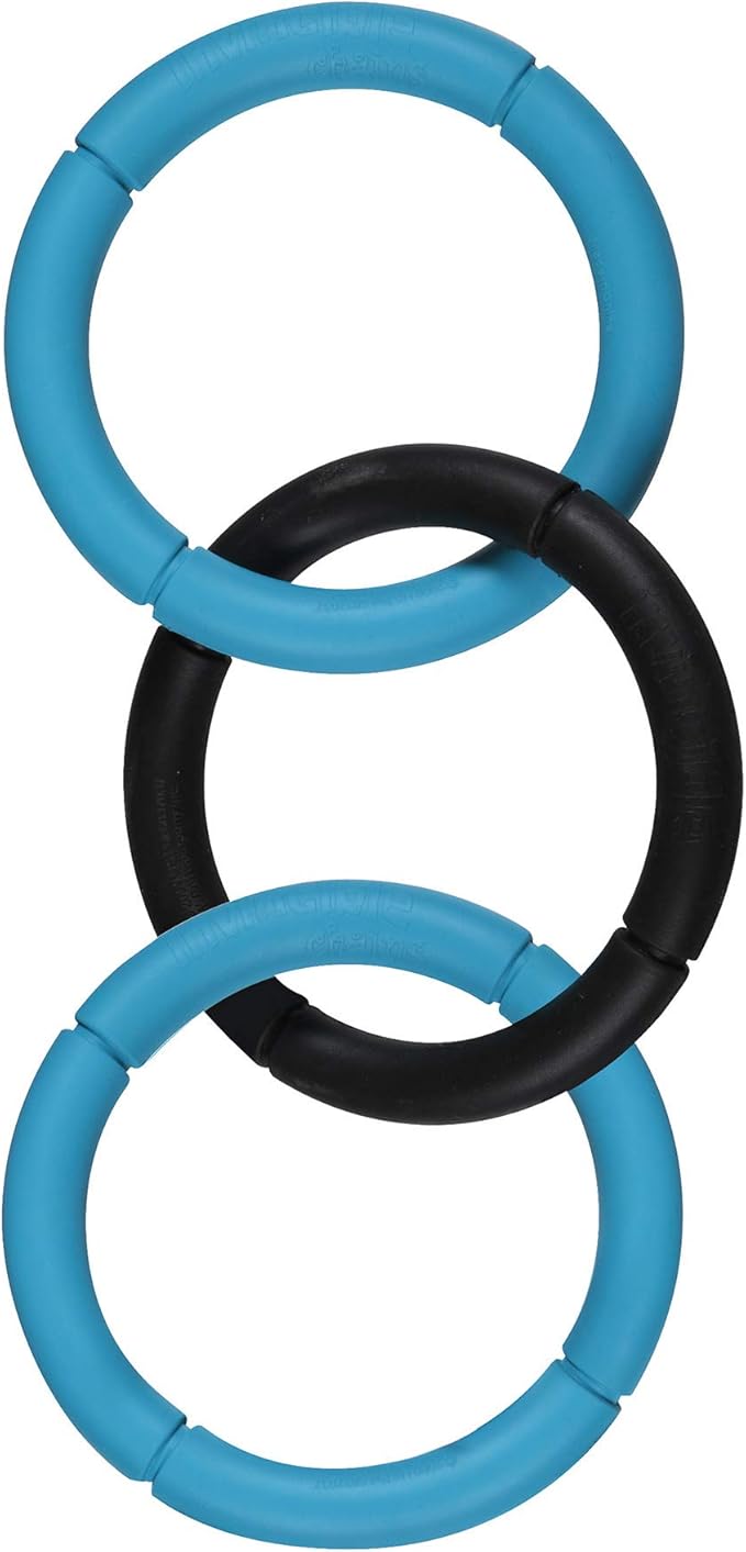 JW Pet Interactive Rubber Tug & Chew Toy Dog Toy, Large, Colors May Vary