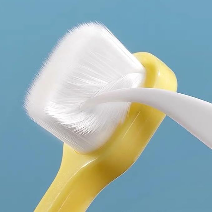 Small Dog Toothbrush, Extra Soft Cat Toothbrush Dental, Easy Teeth Cleaning Head, Pet Deep Clean Dense Brush, Safe and Effective Oral Care, Brush Away Bad Breath, Easy to Handle, 3 Pack