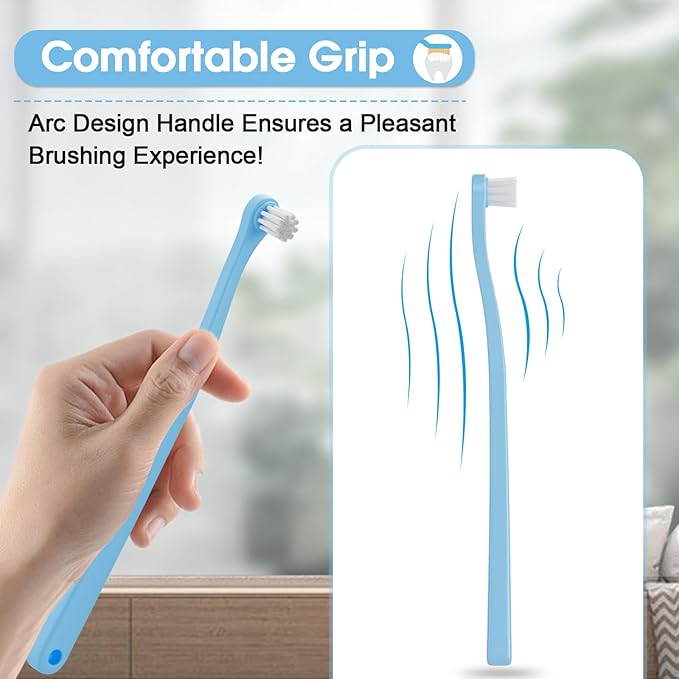 Dog Tooth Brushing Kit Achieve Optimal Dog Dental Care with The Premium Dog Toothbrush Set - Healthy Teeth, Fresh Breath, and Easy Cleaning-blue-5pcs