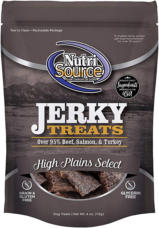 Nutri Source High Plains Select Jerky Dog Treats, 4 oz