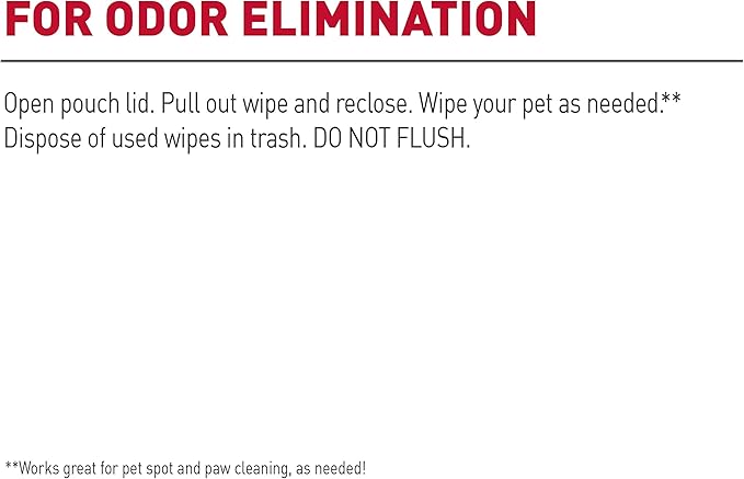 Nature's Miracle Deodorizing Bath Wipes for Dogs, 25 Count, Clean Breeze Scent