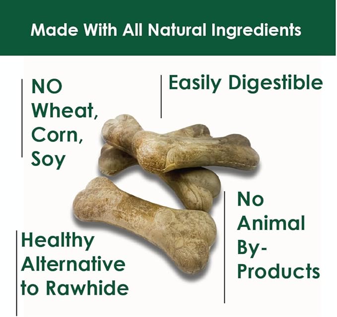 BONIES Natural Calming Formula Dog Treats - Contains Chamomile & Lavender, Help Anxiety, Excessive Barking & Trembling, Chicken Flavor, Large, 5 Bones