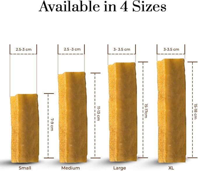 Dogsee Himalayan Yak Cheese Dental Chews for Dogs (Medium - 2 Chews) | All-Natural | Made in Himalayan Regions | Original Yak Cheese Dental Chews