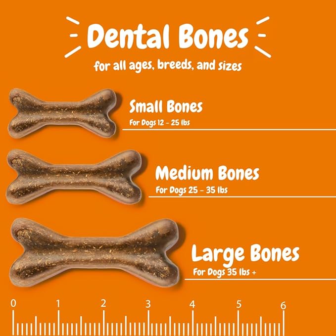 Zesty Paws Dental Bones - Fights Tartar & Plaque - Gum, Teeth & Bone Health - Cinnamon for Dog Breath - Immune, Joint, Gut, Skin & Coat Support - Omega 3 EPA & DHA and Calcium - Small Dogs - 78 ct…