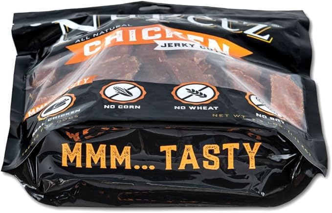 Natural Real Chicken Jerky Cuts - 2.5 lbs - Premium Dog Treats, Real Chicken, No Corn- Wheat-Soy, Training & Reward, Made in The USA
