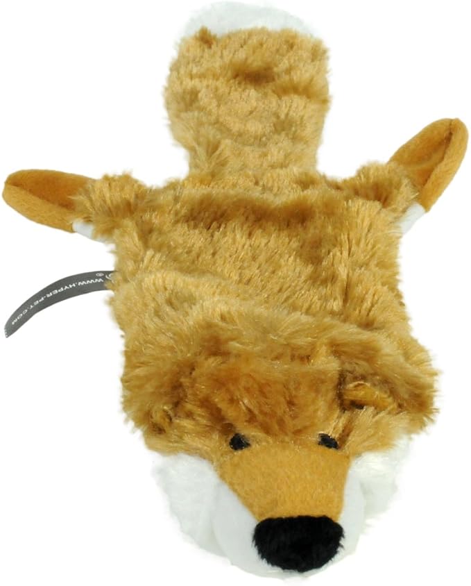 Hyper Pet Critter Skinz Fox Plush Dog Toy with Squeaker, Large