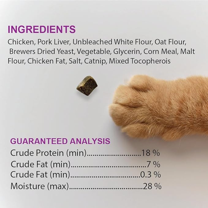 Lil' Bitz training Treats for Cats (3 Pack, All Cat Sizes - Chicken & Liver)
