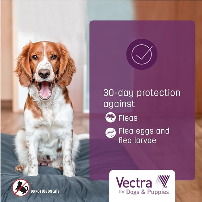 Vectra® for Dogs & Puppies Flea Treatment & Prevention for Large Dogs (56-100 lbs.) 3-month supply