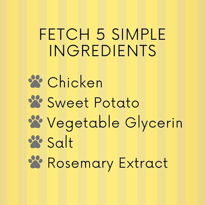 Chicken and Sweet Potato Jerky, All Natural Dog Treats, Soft and Chewy, Made in USA, Grain Free, Healthy Soft Dog Treats (32 oz)