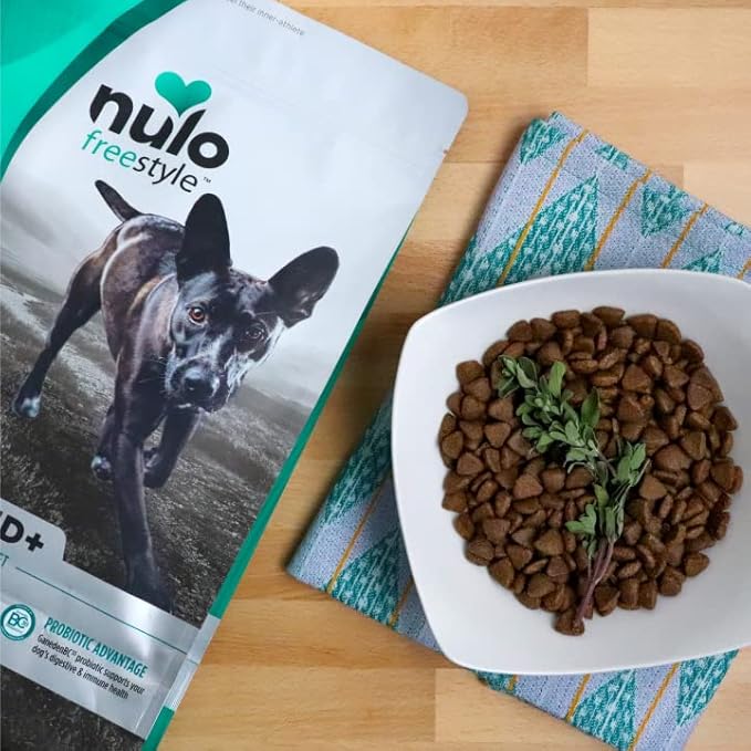 Nulo Freestyle All Breed Dog Food, Premium Allergy Friendly Adult & Puppy Grain-Free Dry Kibble Dog Food, Single Animal Protein with BC30 Probiotic for Healthy Digestive Support, 5.5 Pound (Pack of 1)