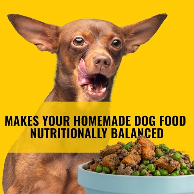 Homemade Dog Food Supplement Dog Vitamins Made in USA Add to Holistic Whole Food Diets Raw BARF All Breeds Puppy Adult 16oz Powder